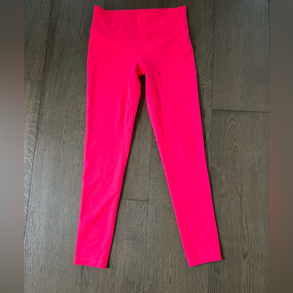 ❤️ 90 Degree By Reflex Neon Pink Athletic Leggings